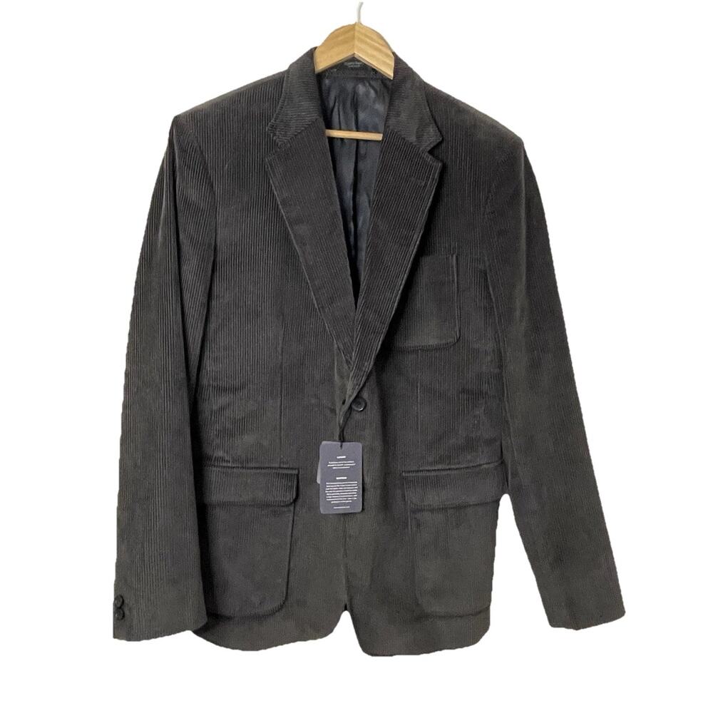 StudioSuits Bespoke Brown Corduory Cotton 2Btn Blazer Jacket Sport Coat Men 40L